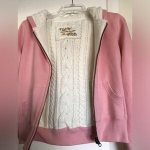 Love by design, L size , Pink Women's Hoodie Jacket, Exclusive of decoration
